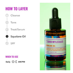 Good Molecules applied to hair ends improving shine and taming frizz
