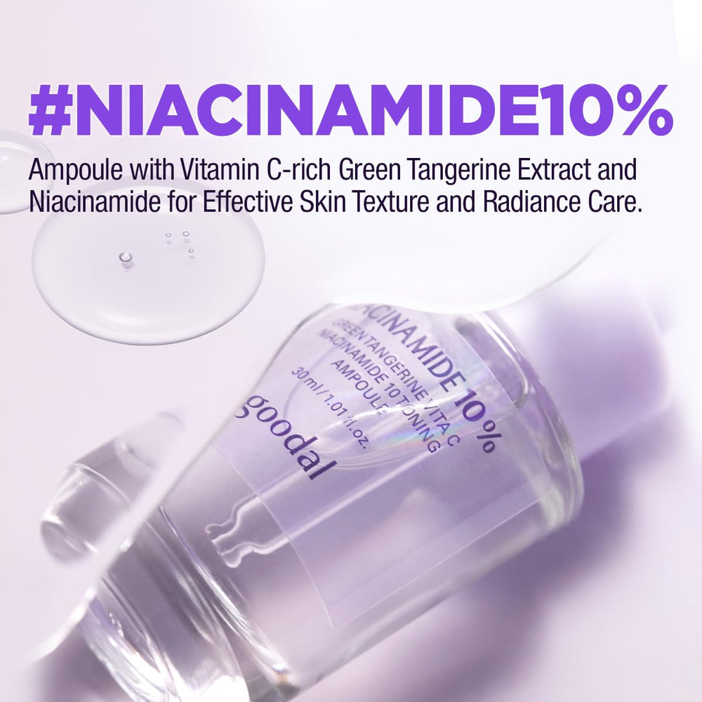 GOODAL ingredient label with green tangerine extract showing vitamin-rich benefit