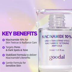 GOODAL 30ml bottle in hand illustrating compact travel-friendly size