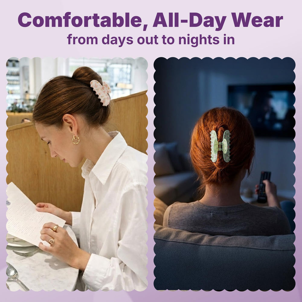 Goody profile side view highlighting large jaw for comfortable all-day wear