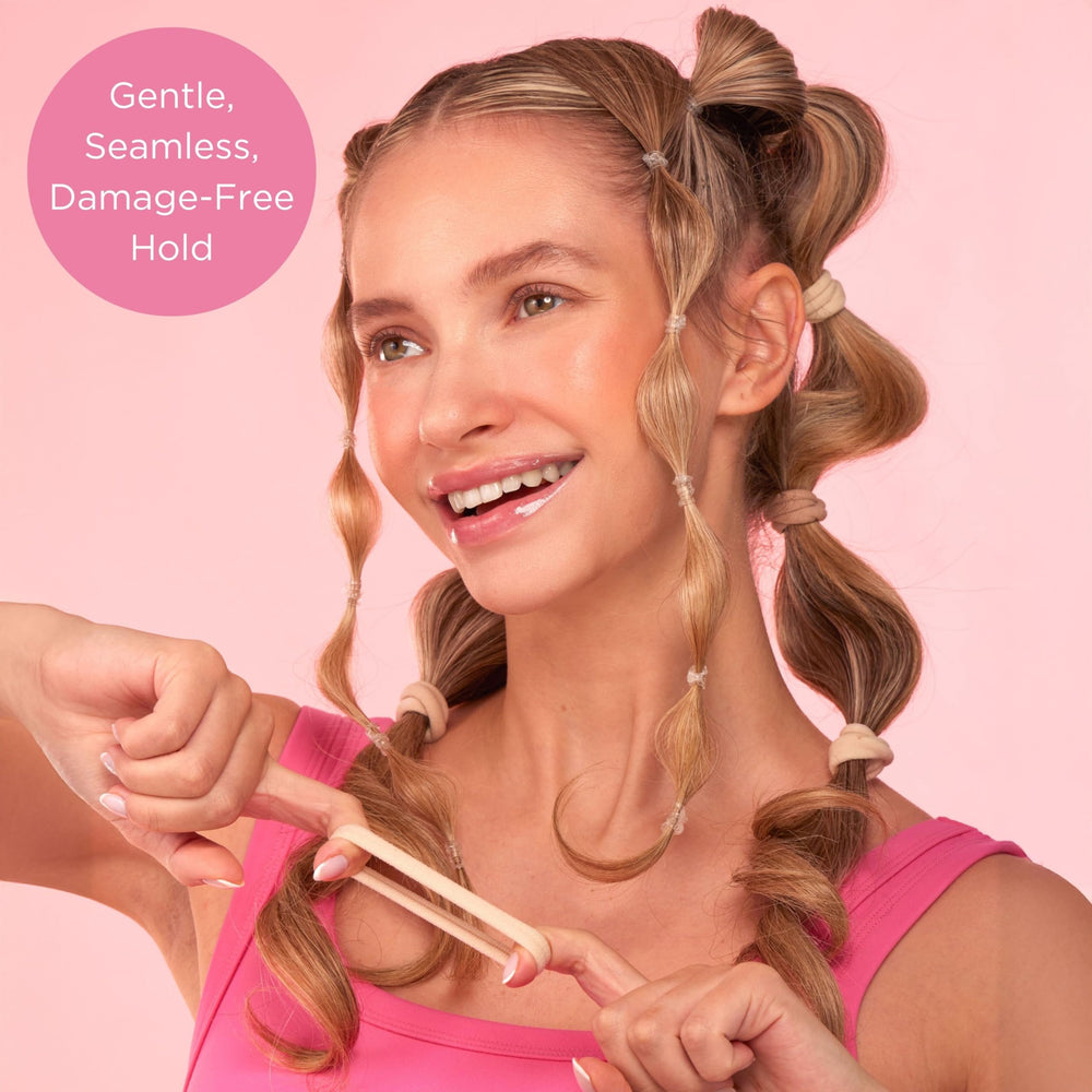 GOODY in use securing a sleek ponytail for comfortable, no-slip hold