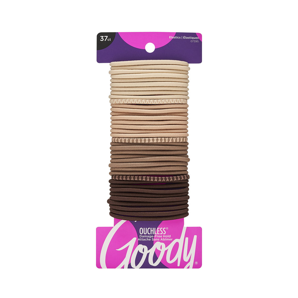 Goody front packaging showing blonde elastics and count for quick selection