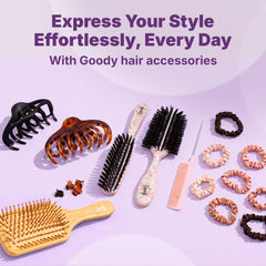 goody scrunchie worn with casual outfit in lifestyle shot benefit: stylish everyday use