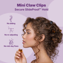 GOODY close-up of clip teeth illustrating SlideProof grip for secure hold