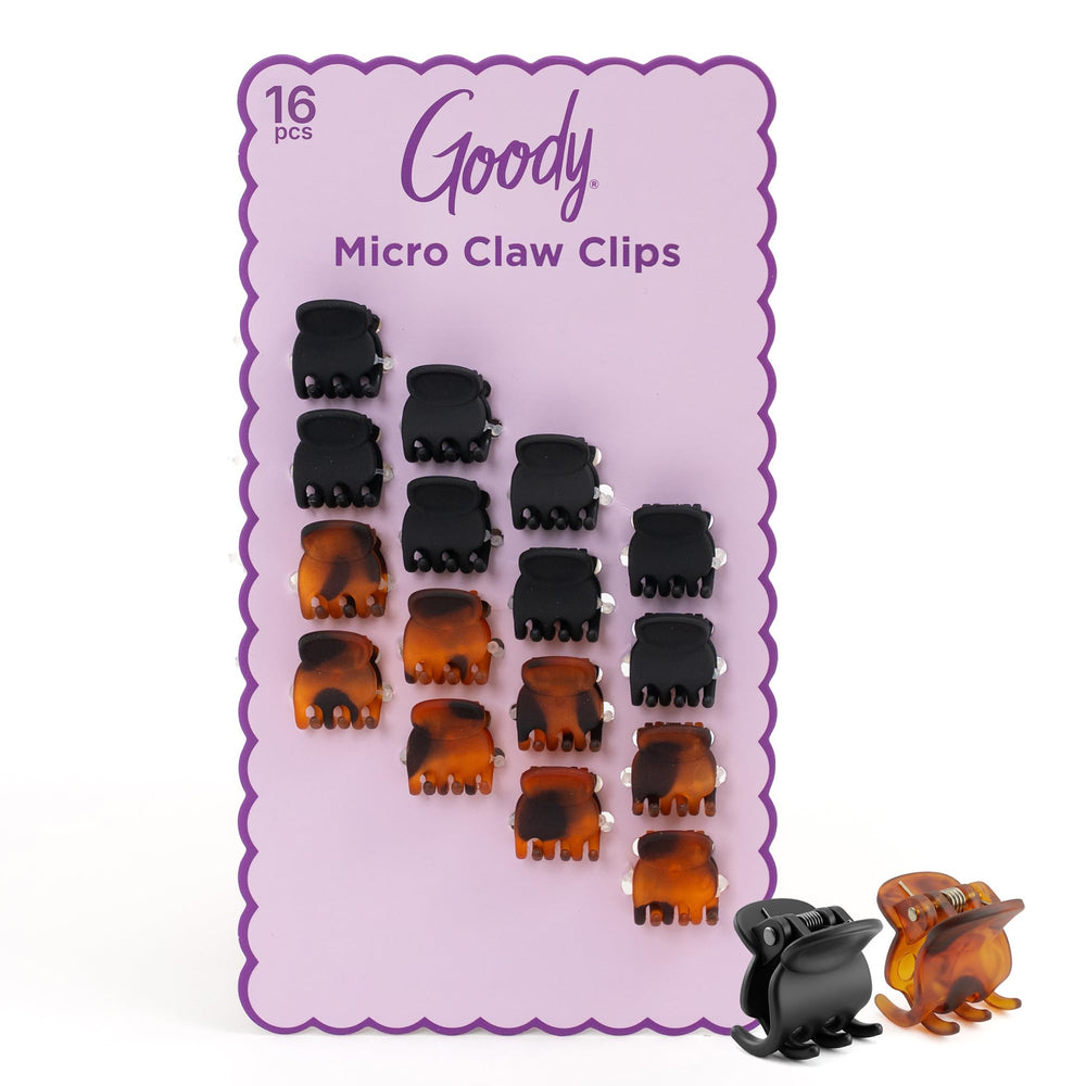 GOODY mini claw clip front packaging showing count and colors for easy choice