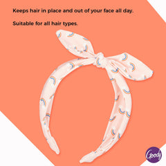 GOODY headband worn by child keeping hair back during play for comfortable fit