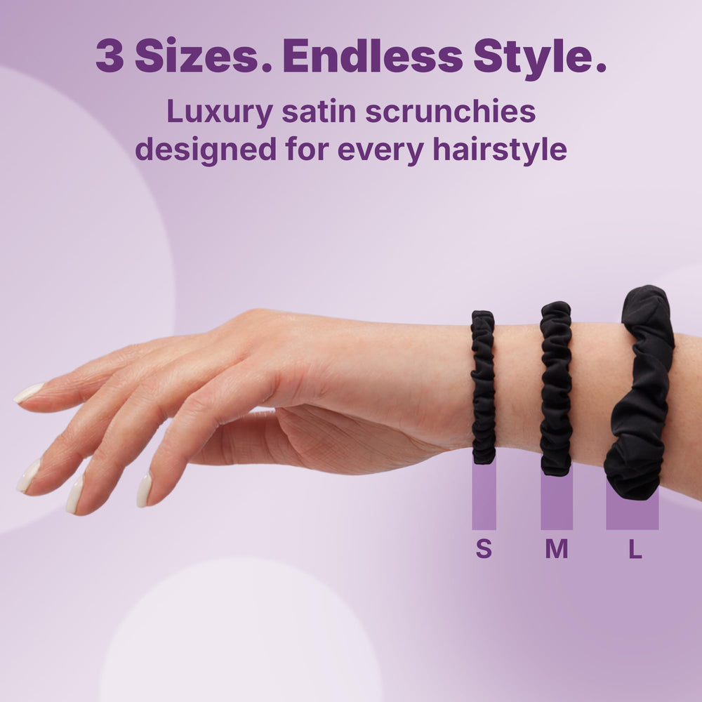 GOODY scrunchie styling a chic messy updo for everyday polished, crease-free look
