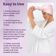 GOODY turban held in hand illustrating compact size and portability