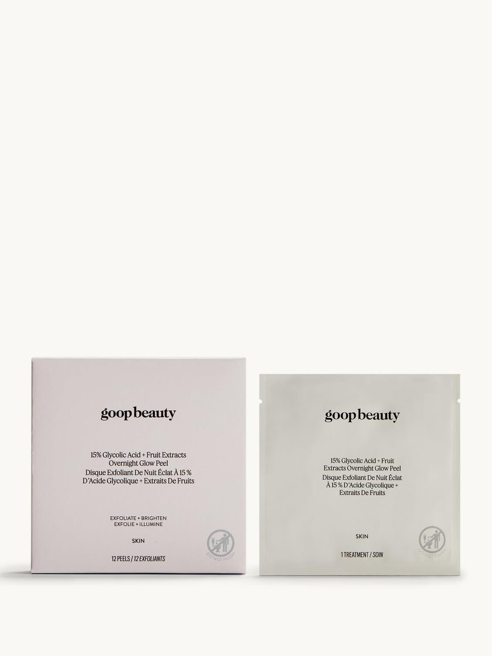 goop Beauty in a nighttime routine setting promoting radiant results