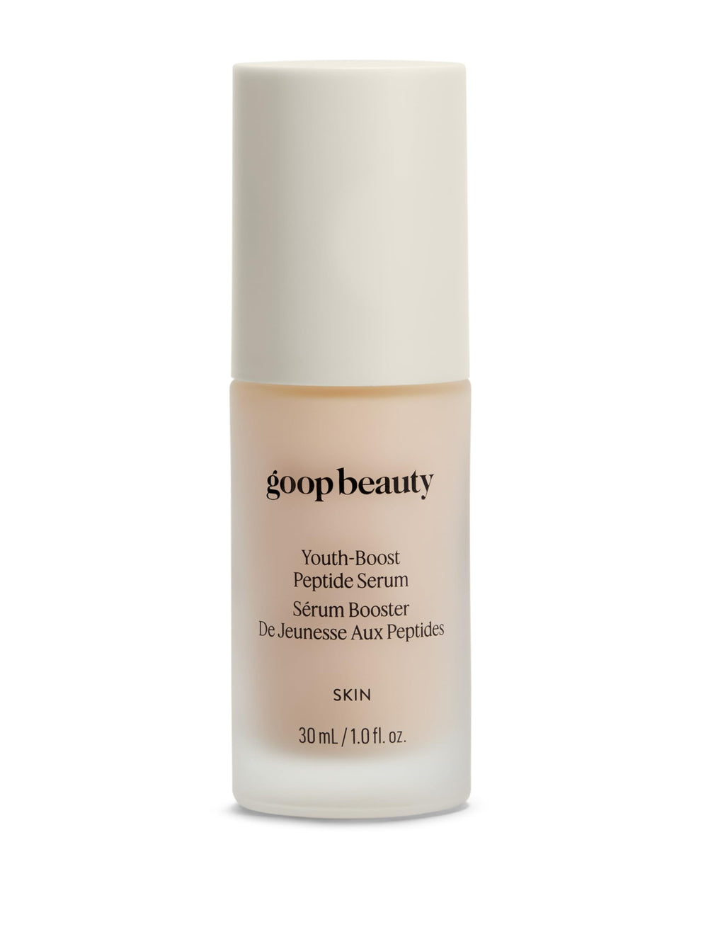 goop bottle front packaging showing clean label and benefits