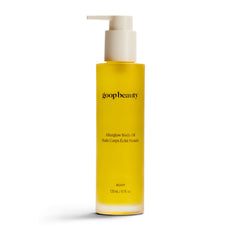 goop body oil front bottle showing clean packaging and product benefit