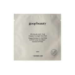 goop front packaging showing 15% glycolic pads and brightening benefit