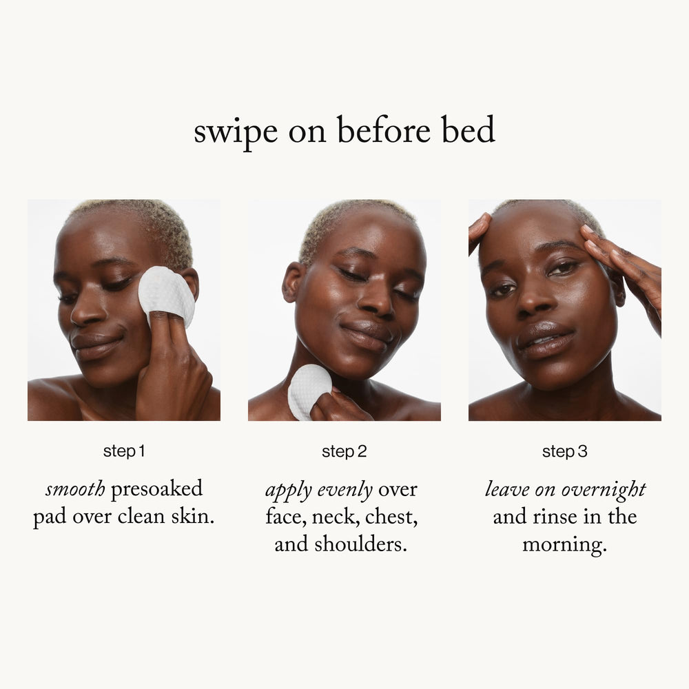 goop pad being applied to face demonstrating refined texture benefit