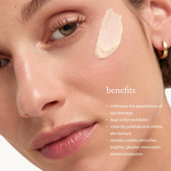 goop microderm mineral particles close detail showing gentle polish