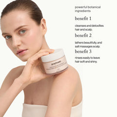 goop whipped texture close-up demonstrating gentle exfoliating cream