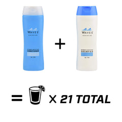 GoPong bottles beside toiletries to show travel size and discreetness