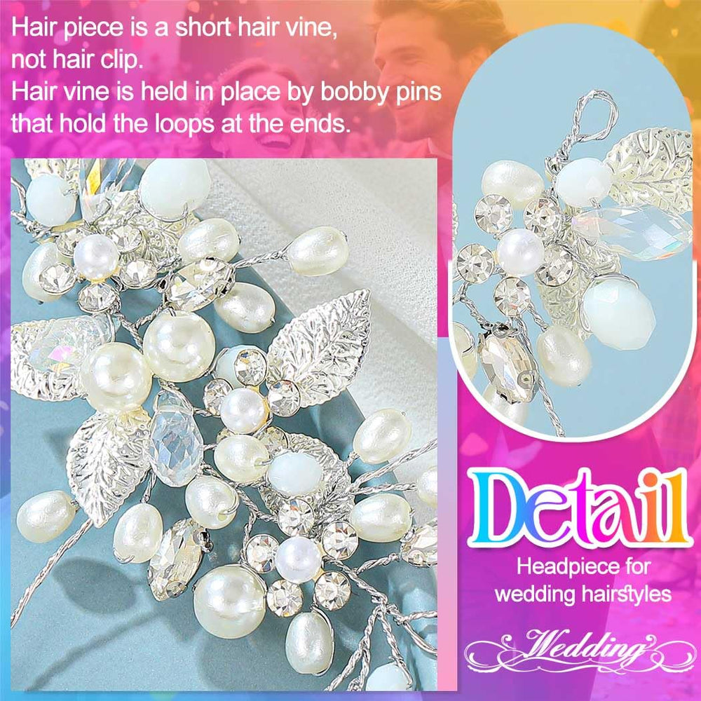 GORAIS hair vine pinned into a bridal bun offering secure, refined hold