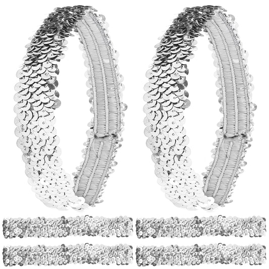 GORGECRAFT silver pack of 12 headbands showing full set and value