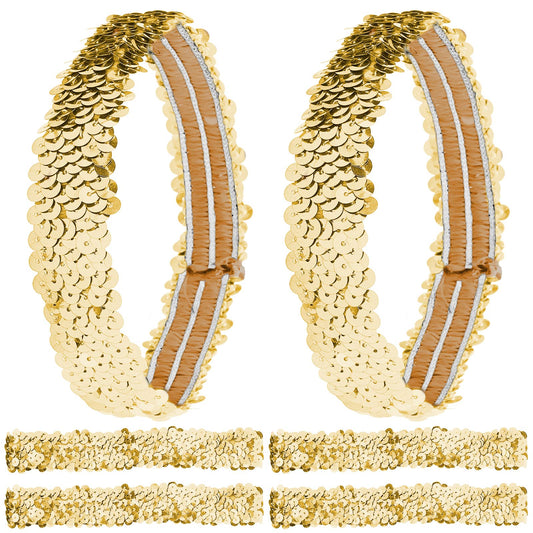 GORGECRAFT gold headband pack front view, convenient set for teams