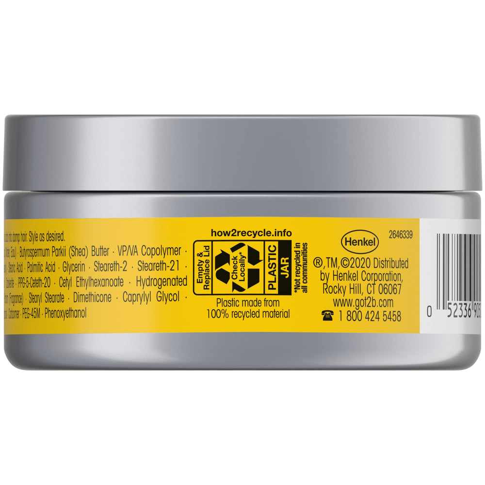 Got2B jar in hand illustrating compact 2 oz size for travel convenience benefit