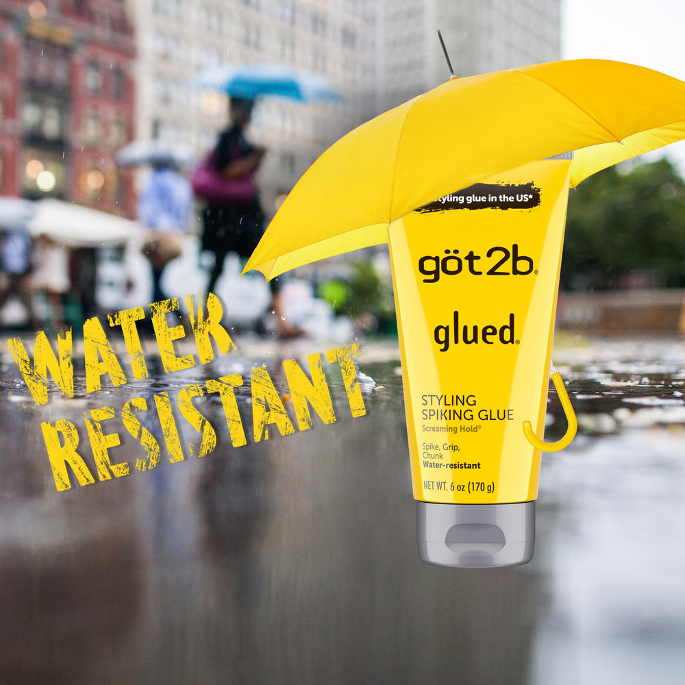 got2b Glued tub in hand demonstrating portable size and single-use practicality