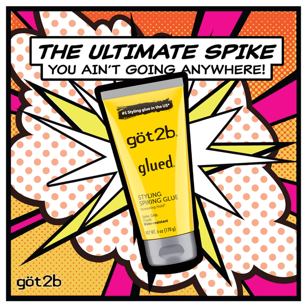 got2b Glued unscented label close-up highlighting fragrance-free benefit