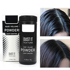 gowwim applying powder at roots with fingertips for instant volume and texture
