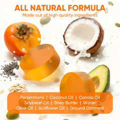 GPP persimmon soap texture close-up highlighting creamy, mild formula