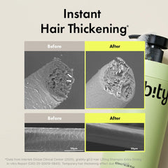 grab!ty ingredient concept with biotin and niacinamide for strengthening