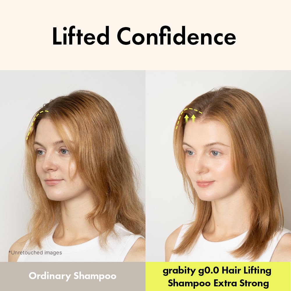 grab!ty shampoo being applied on scalp in shower for deep cleansing