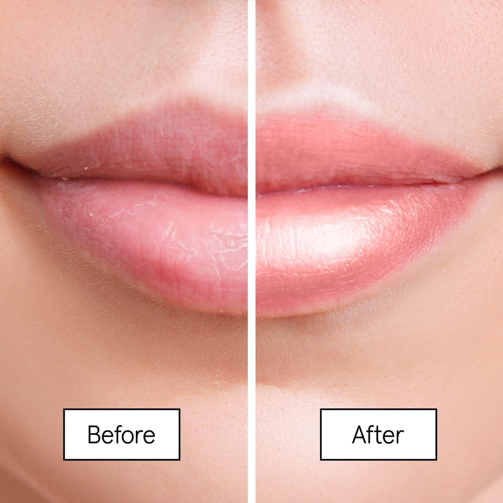 grace & stella applied on lips demonstrating glossy berry tint and hydrated appearance