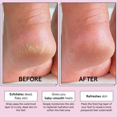 grace & stella booties in use on feet demonstrating easy at-home application comfort