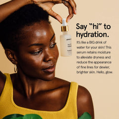 grace & stella dropper with clear serum texture highlighting lightweight absorption benefit