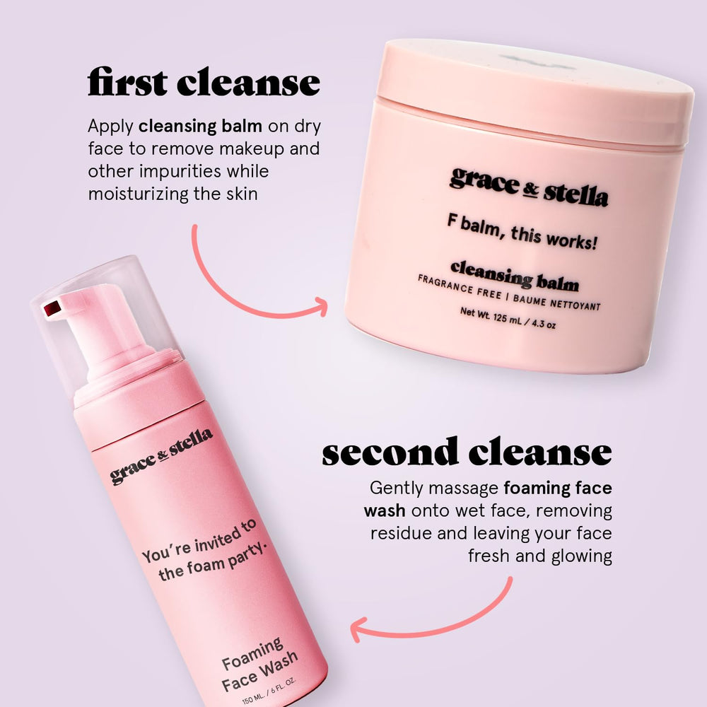 grace & stella in travel pouch flatlay highlighting portability benefit