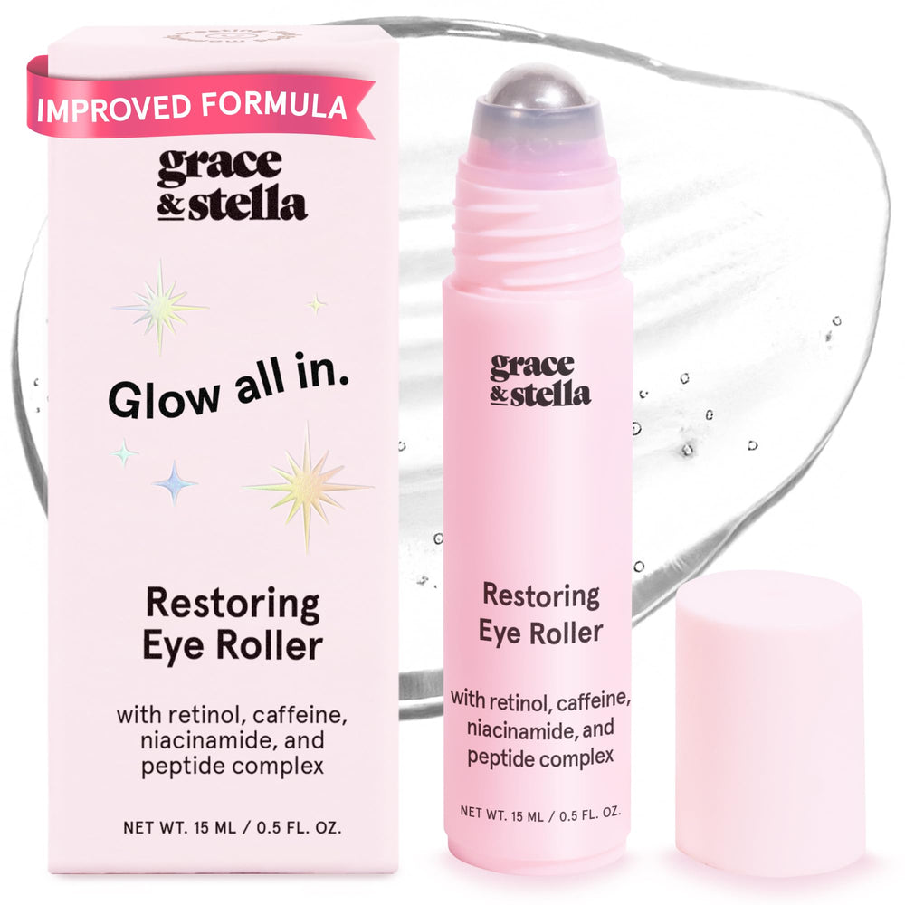 grace & stella front packaging showing travel-sized eye brightener for convenience