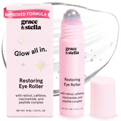 grace & stella front packaging showing travel-sized eye brightener for convenience