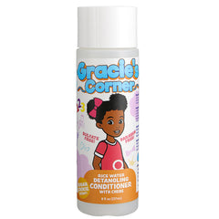 Gracie's Corner front bottle view showing child-friendly label and easy-pour cap benefit