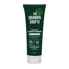 The Grandpa Soap Company front packaging shows product and benefits