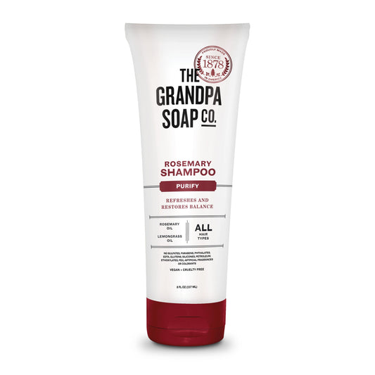 Grandpa Soap Company front packaging showing product and benefits