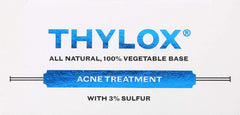 Readable ingredients panel on Grandpa's Thylox highlighting sulfur and clear formulation benefits