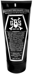 Grave Before Shave lather close-up demonstrating creamy foam and quick cleansing benefit