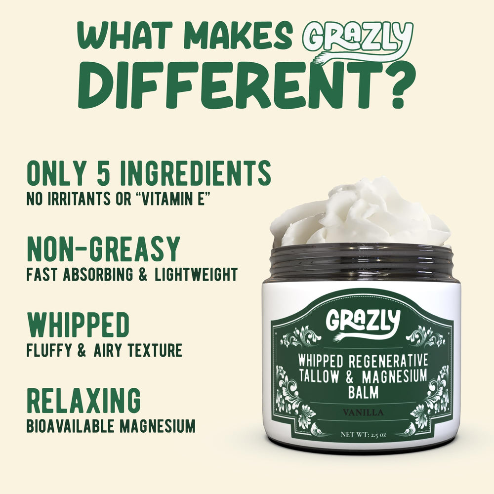 Grazly whipped texture close-up demonstrating airy, fast-absorbing feel