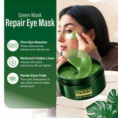 Green Cosmos close-up of hydrogel texture highlighting soothing hydration