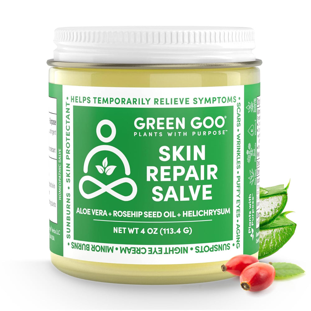 Salve applied to a healed scar area demonstrating improved appearance