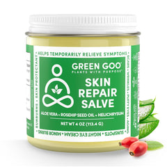 Salve applied to a healed scar area demonstrating improved appearance