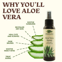 Green Leaf Naturals used on hair to tame frizz and add shine