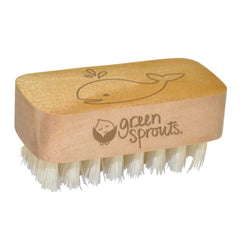 Green Sprouts bristles close-up highlighting soft natural fibers for gentle cleaning