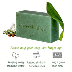 Greenfreshlab recyclable packaging label emphasizing eco-friendly sourcing benefit