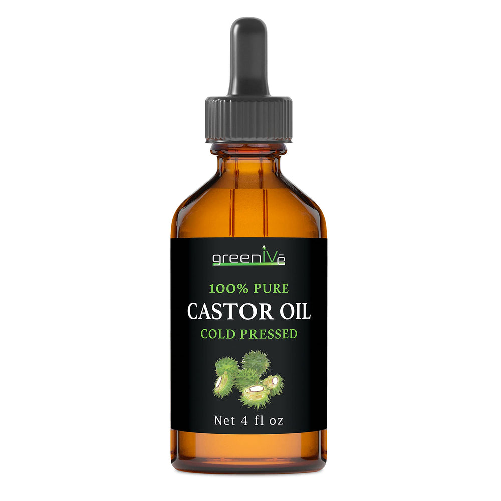 Close-up of GreenIVe castor oil thick texture demonstrating rich hydration