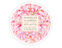 Greenwich Bay jar front packaging showing rosewater jasmine scent and rich texture for hydration